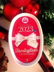 Tomteglass från Sia: Chokladask