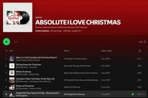 Julmusikslista